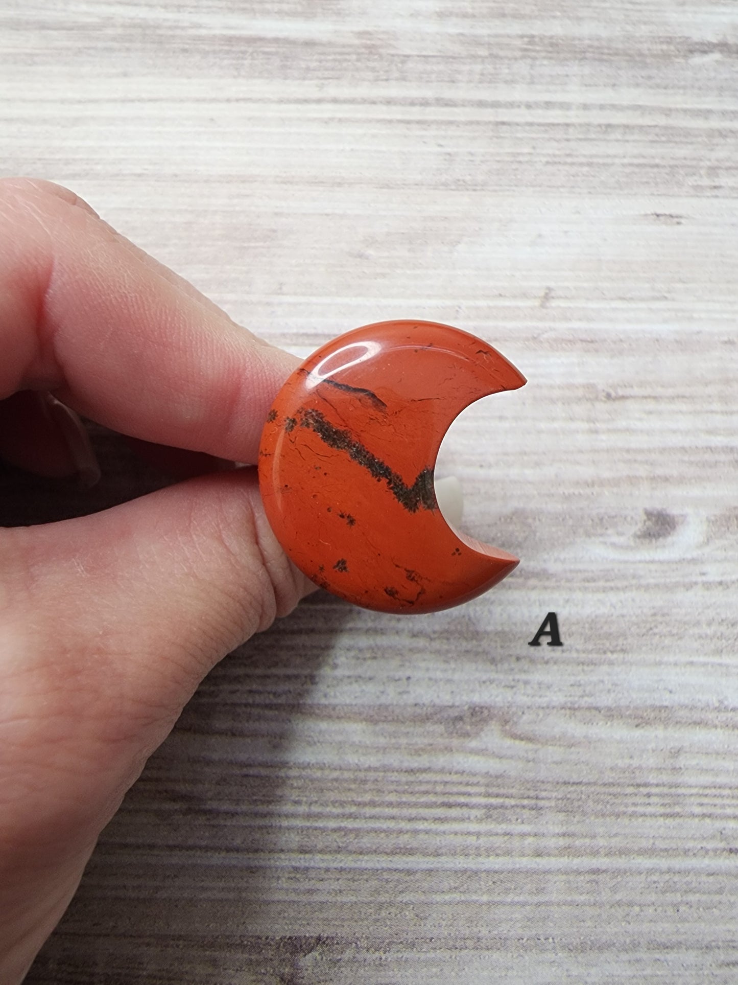 Red Jasper Moon Vent Clip