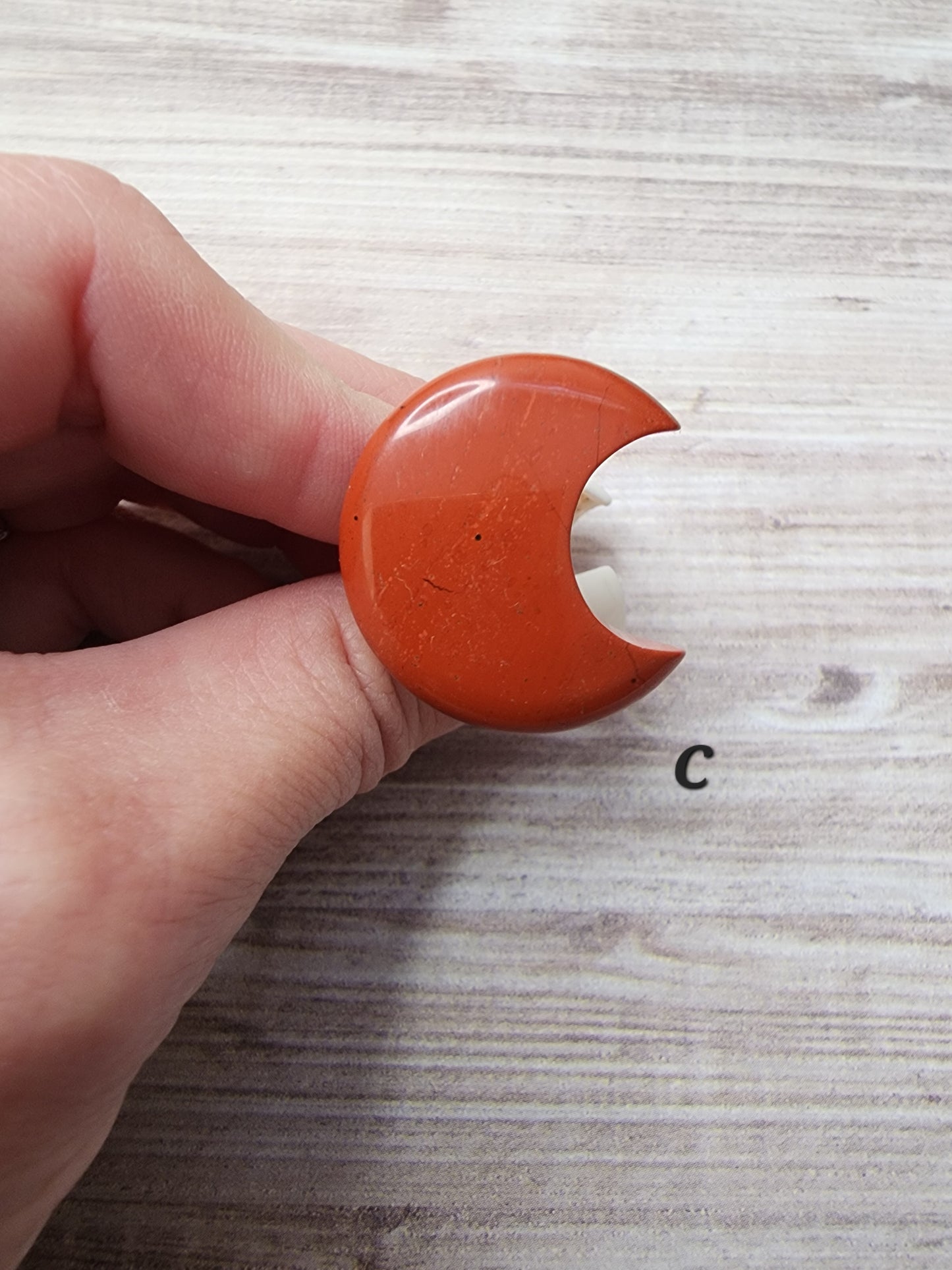 Red Jasper Moon Vent Clip