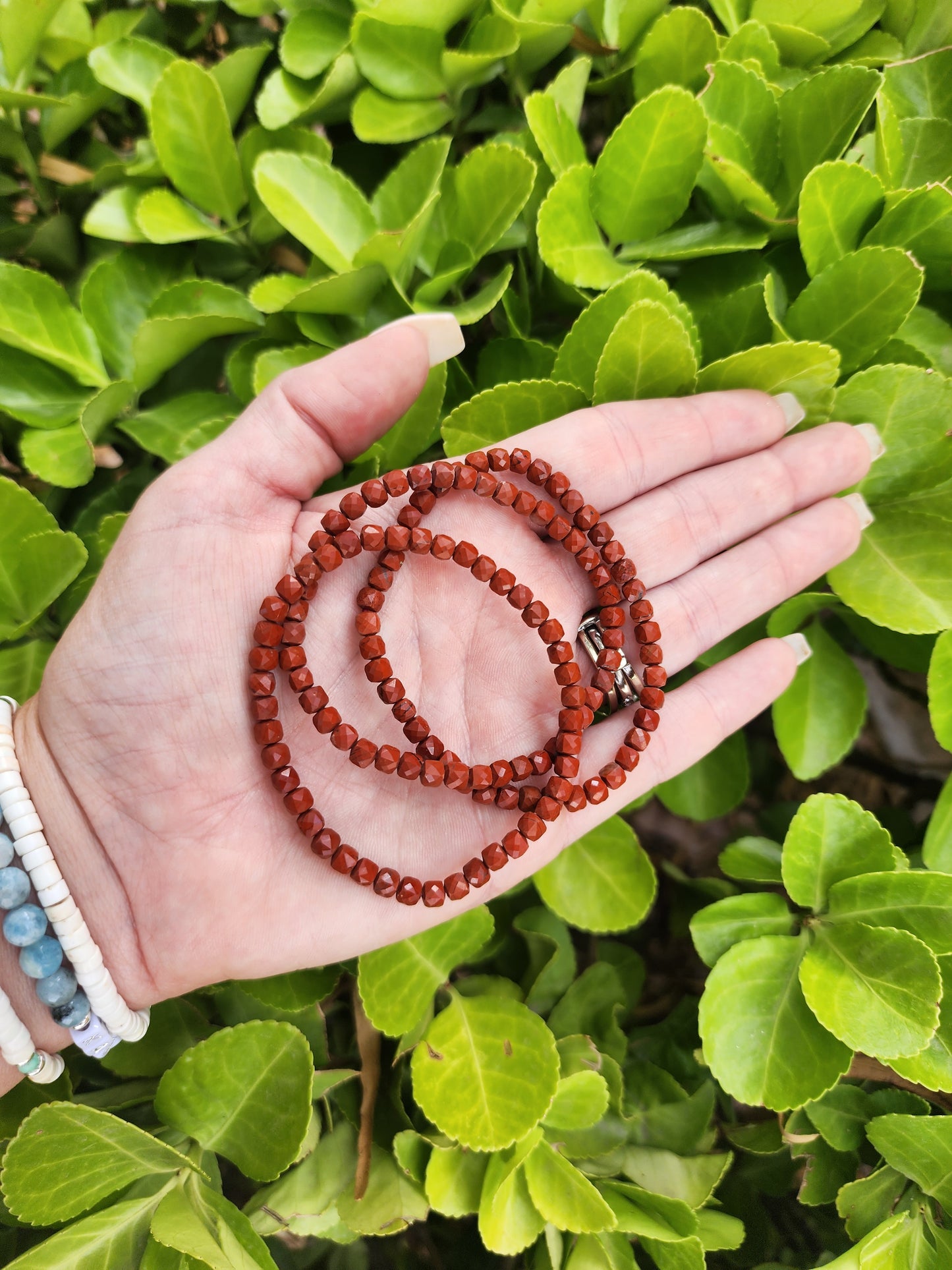 Red Jasper Cubed Bracelets